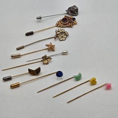 LOT 76: Variety of Vintage Stick Pins