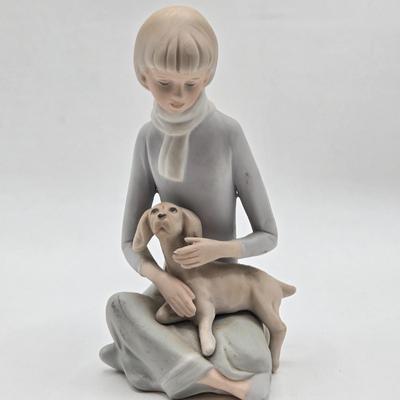 LOT 91: Figurines Ceramic & Porcelain: Enesco, Holland Mold, Circle Bisque