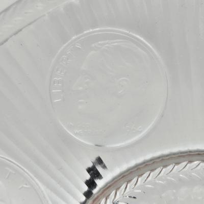 LOT 94: Two Handled Crystal Ice Bucket and "Crysal Coin" Plate