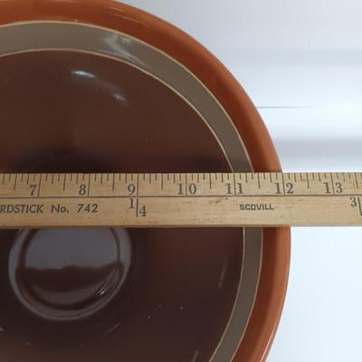 LOT 107: Vietnam Made Pottery Checkerboard Vase and Striped Bowl