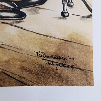 LOT 108: Set of (4) Wonda Y. Hillard Art Prints with Art Book and Samuel R. Byrd Art Print