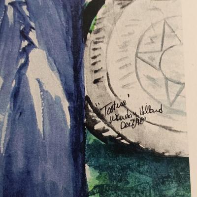 LOT 108: Set of (4) Wonda Y. Hillard Art Prints with Art Book and Samuel R. Byrd Art Print