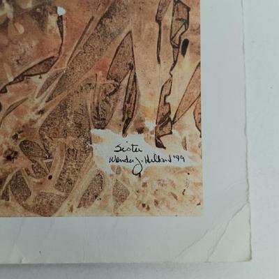 LOT 108: Set of (4) Wonda Y. Hillard Art Prints with Art Book and Samuel R. Byrd Art Print