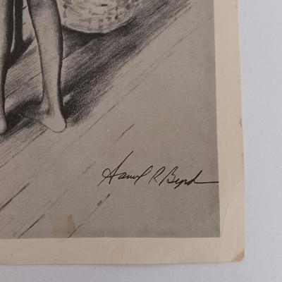 LOT 108: Set of (4) Wonda Y. Hillard Art Prints with Art Book and Samuel R. Byrd Art Print