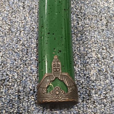 LOT 119: 3-Piece Green Katana Sword Set
