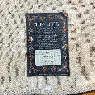 K481 Vintage CLAIRE MURRAY Strawberries and Daisies Hooked Rug