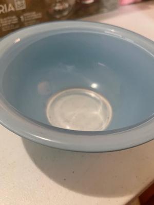Vintage Pyrex Bowl Light Blue