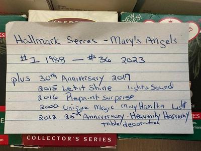 Vintage Mary's Angels Hallmark Ornaments (1988-2023) Angel Christmas Ornaments