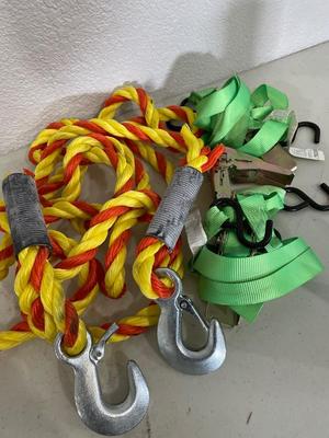 Towing rope and straps