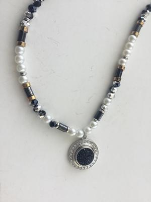 Beautiful unique beaded cord type necklace