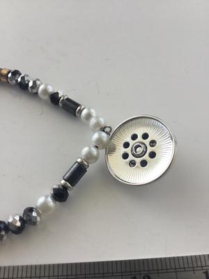 Beautiful unique beaded cord type necklace
