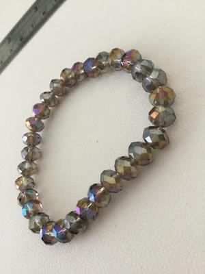 Colorful beaded stretchy bracelet
