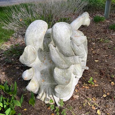 O533 Large Swan Fiberglass Carnival Ride- Garden Decor