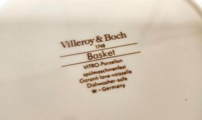 Lot #96 Villeroy & Bach Dinnerware in the "Basket" pattern