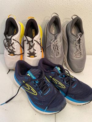 Three pair of quality running shoes