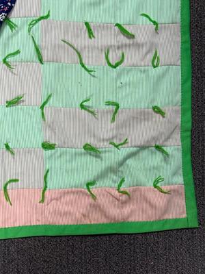 Lot of 2 Vintage Handmade Patchwork Sewing Projects
