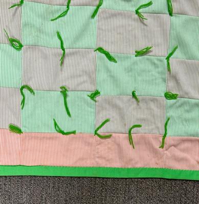 Lot of 2 Vintage Handmade Patchwork Sewing Projects