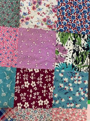 Lot of 2 Vintage Handmade Patchwork Sewing Projects