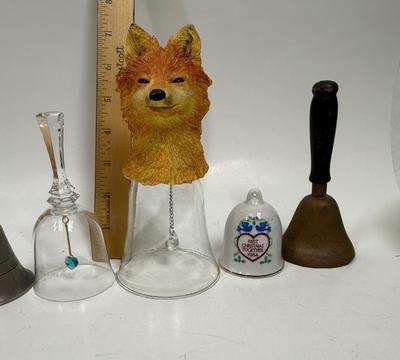 Hand Bell Lot: 7 Assorted Bells