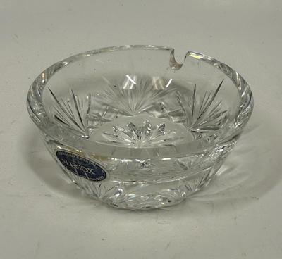 Crystal Lenox One slot Ashtray, label still attached