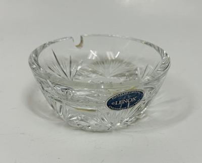 Crystal Lenox One slot Ashtray, label still attached