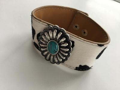 Beautiful boho cow print fashion bracelet
