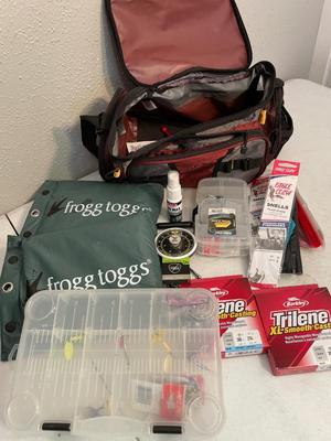 Fishing items with case