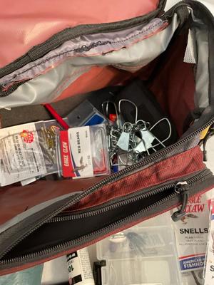 Fishing items with case