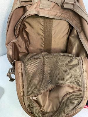 Large backpack and first aid kit