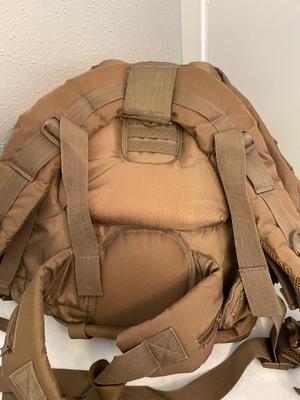 Large backpack and first aid kit