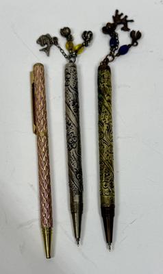 3 mechanical Decorative Pens as is