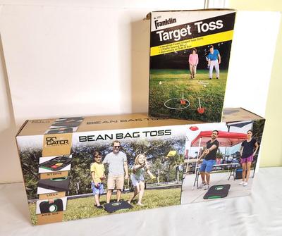 Lot #98 GoGater Bean Bag Toss Set (new) and Vintage Target Toss Game