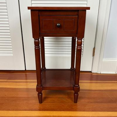 UBC654 Square Mahogany Bombay Single Drawer Side Table