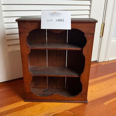 UBC683 Antique Doll Wooden Wall Shelf