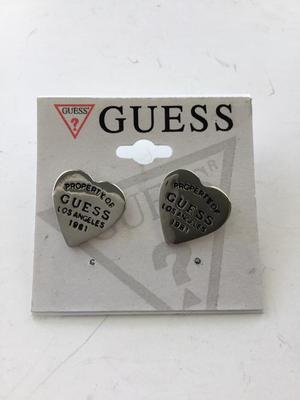 Guess heart stud earrings