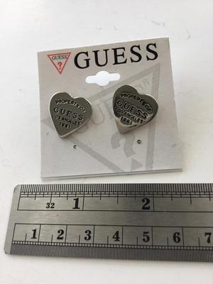 Guess heart stud earrings