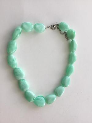 Beautiful mint colored statement necklace
