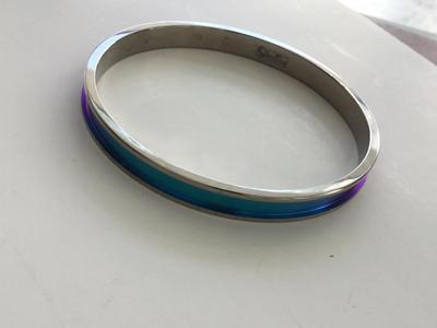 EM titanium marked colorful bangle