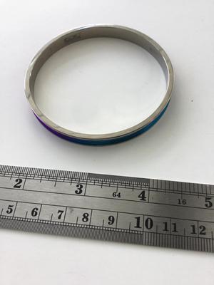 EM titanium marked colorful bangle