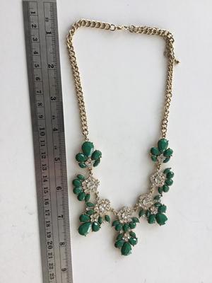 Green beautiful statement necklace