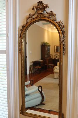 Gold Gilt Long Wall Mirror