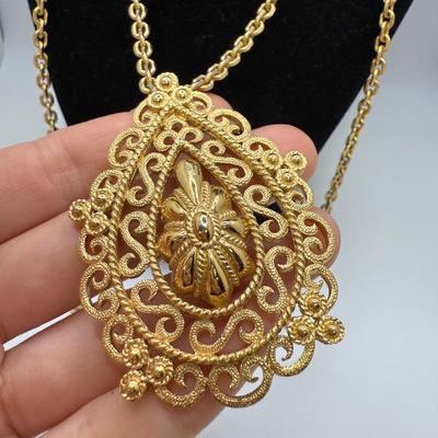 Ornate Medallion Style Gold Necklaces & More (ST-HS)