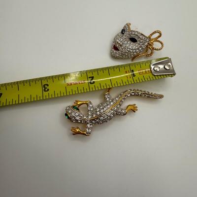 Swarovski Brooches, Earrings, & Necklace (ST-HS)