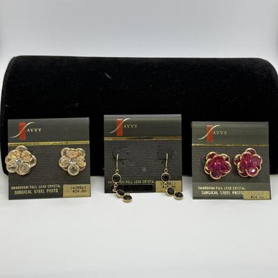 Swarovski Brooches, Earrings, & Necklace (ST-HS)
