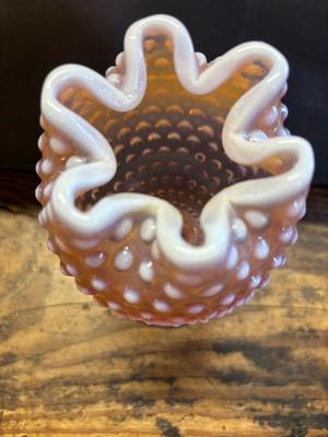 Fenton pink vase
