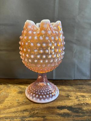 Fenton pink vase