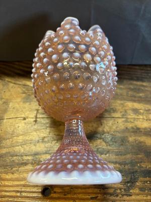 Fenton pink vase