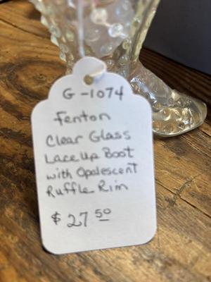 Fenton glass lace up boot