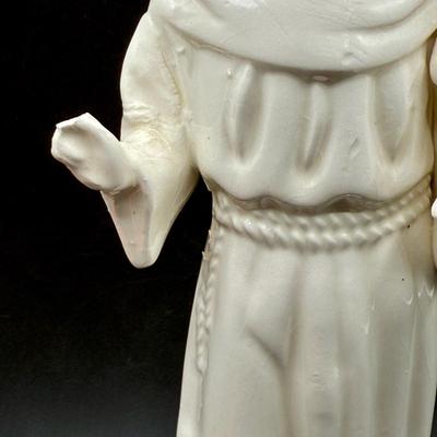 Ceramic Statue St. Anthony Holding Infant Jesus Figurine 10" tall