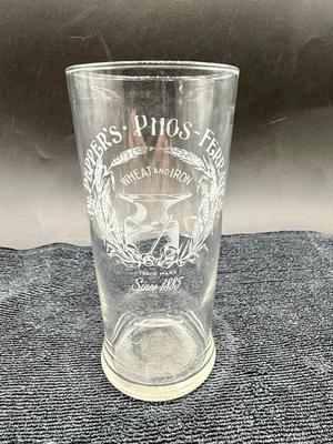 Vintage Lot of 7 Dr. Pepper Soda Phos-Ferrates Wheat and Iron Glasses & Pitcher